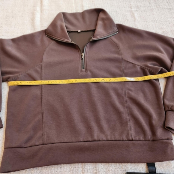 2 Piece Sweatshirt & Sweatpant Matching Set- Olive Size L - Picture 7 of 9